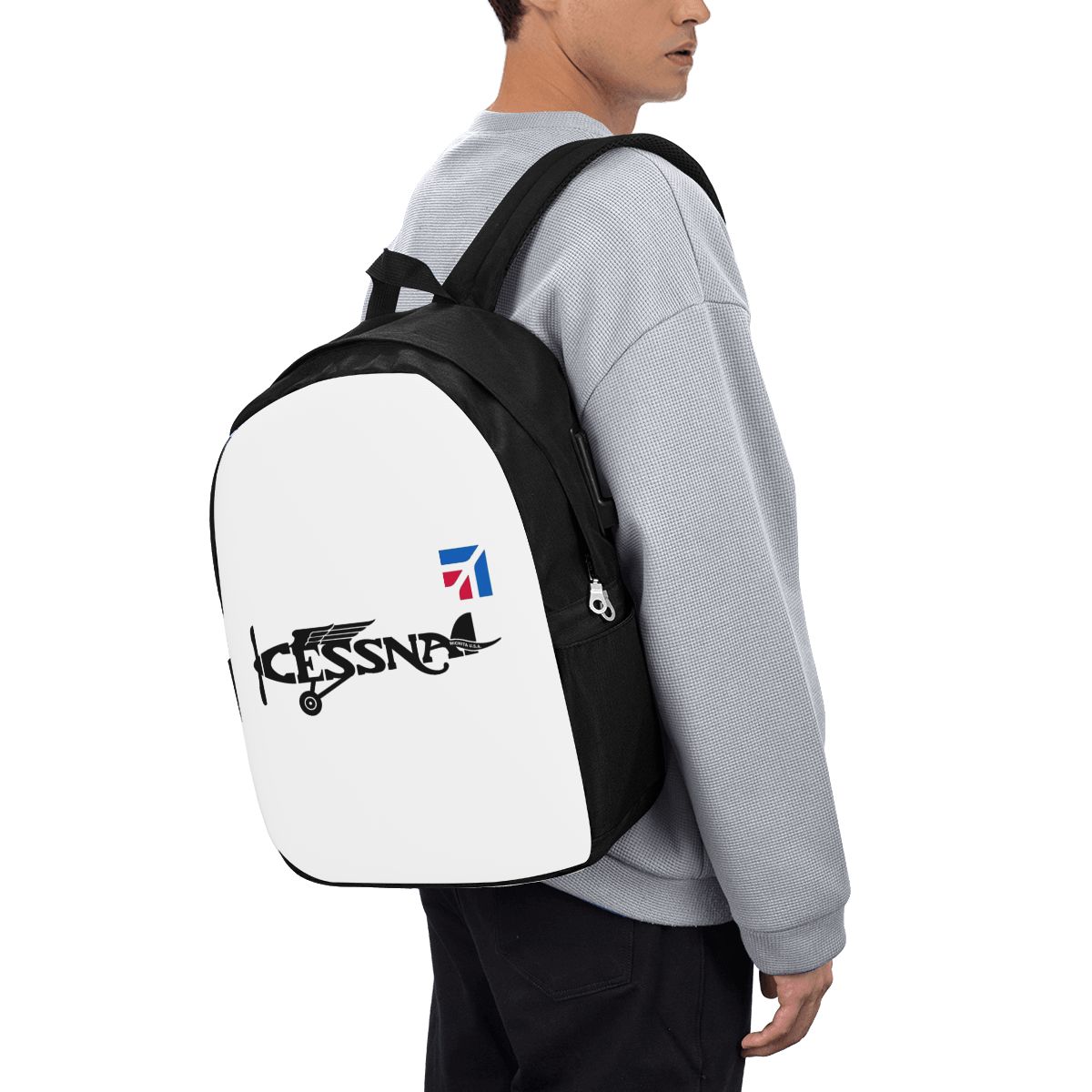 Women Bags For Travel - Sac à dos avec logo Cessna,