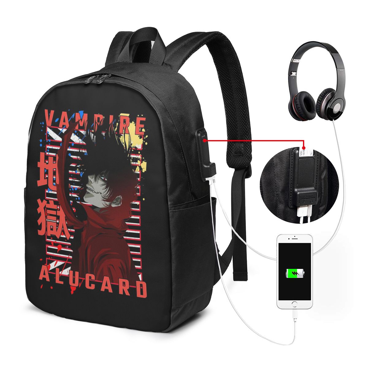 Women Bags For Travel - Sac à dos Alucard Hellsing Manga,