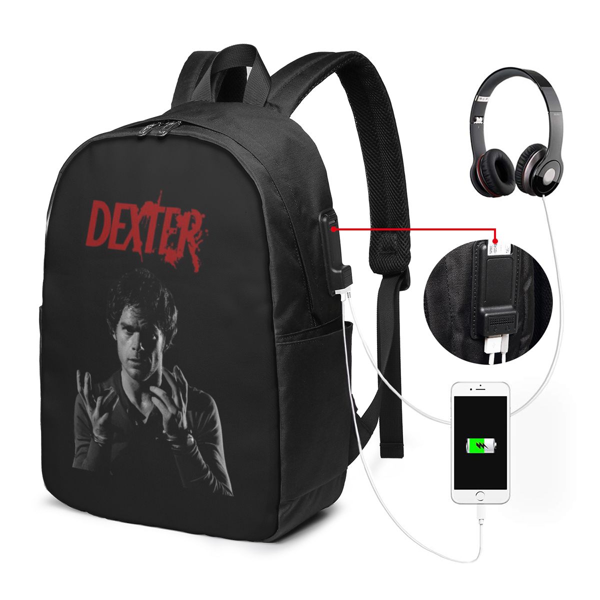 Women Bags For Travel - Sac à dos Dexter Morgan pour