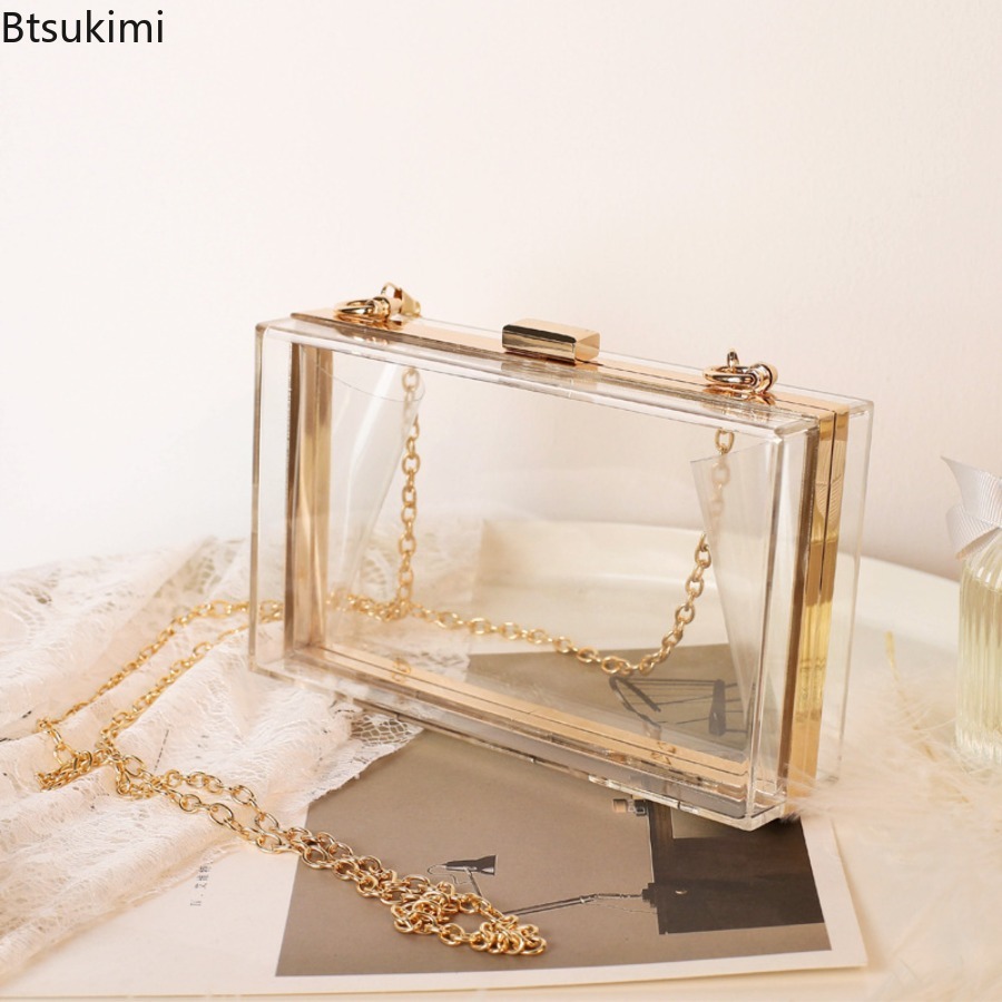 Clutch Bag Evening - Sacs de soirée transparents en acrylique