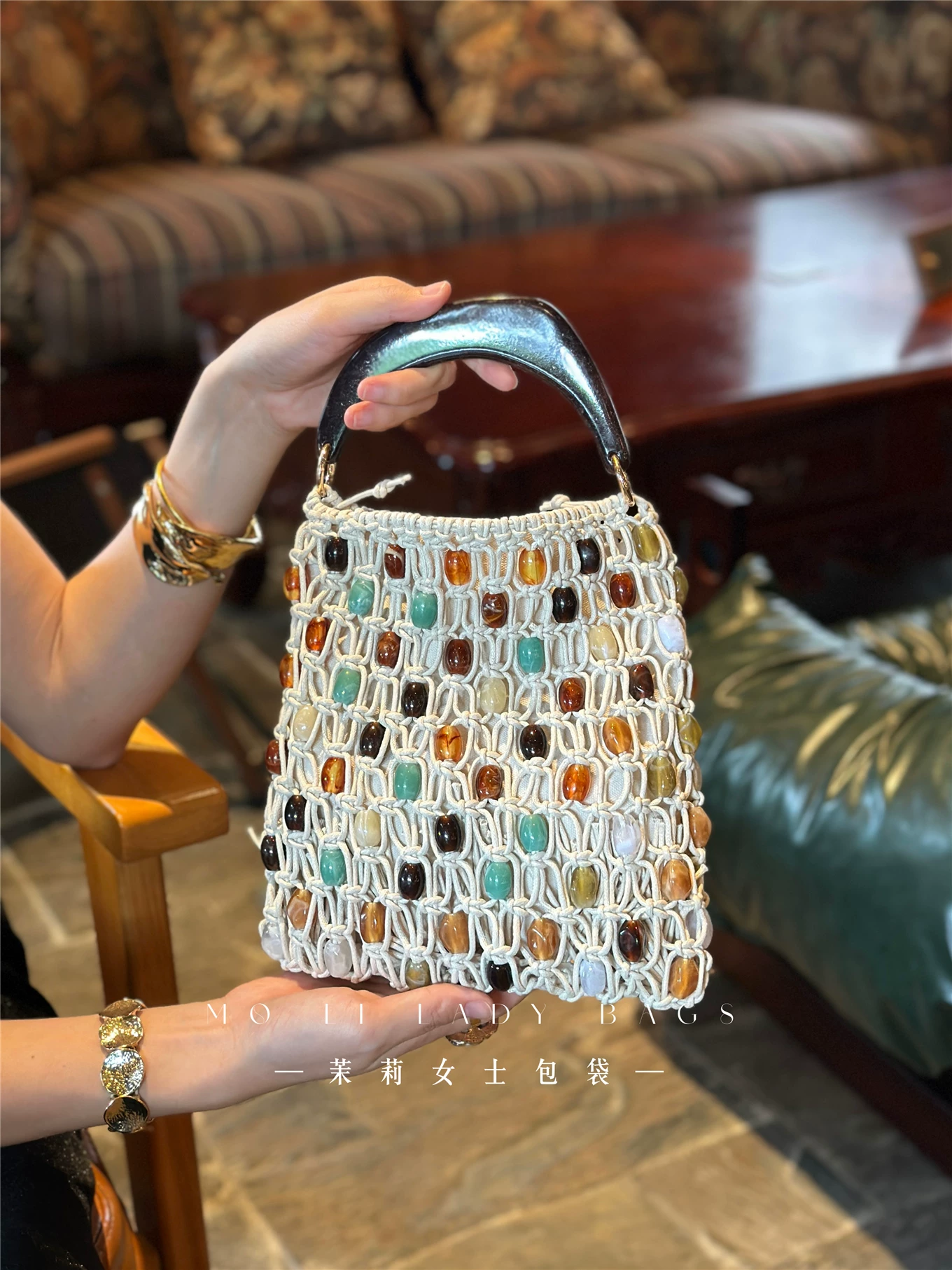 Women'S Bags Holiday - Sac seau tressé à la main