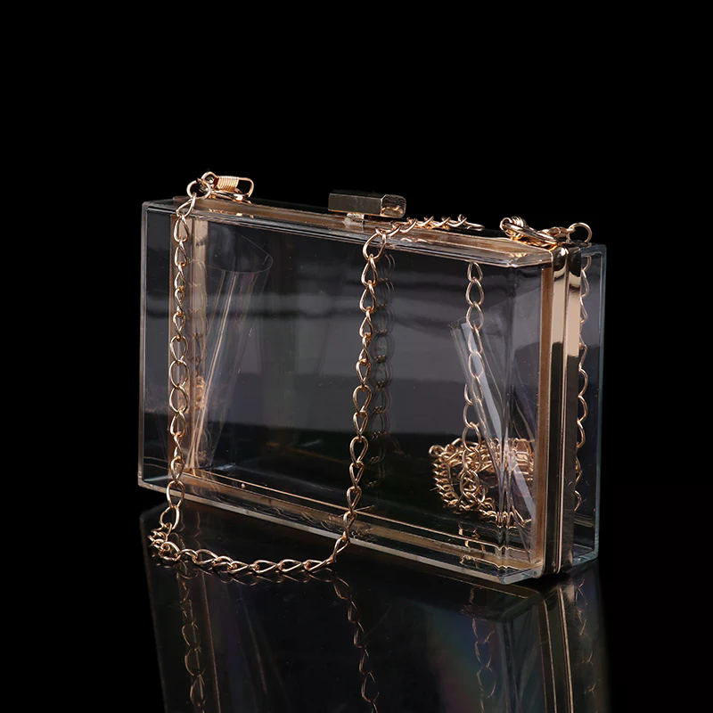 Sac à main transparent en acry - Clutch Bag Evening avis et prix