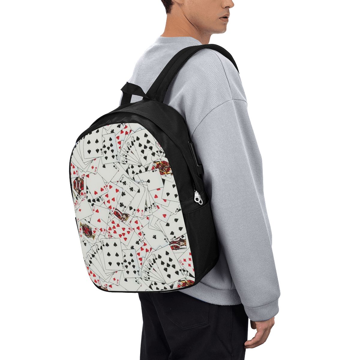 Sac à dos imprimé cartes à jou - Women Bags For Travel avis et prix
