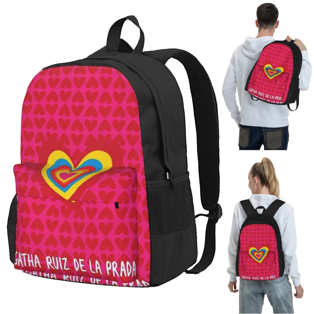 Sac à dos à motif Agatha Ruiz- - Women Bags Prada avis et prix