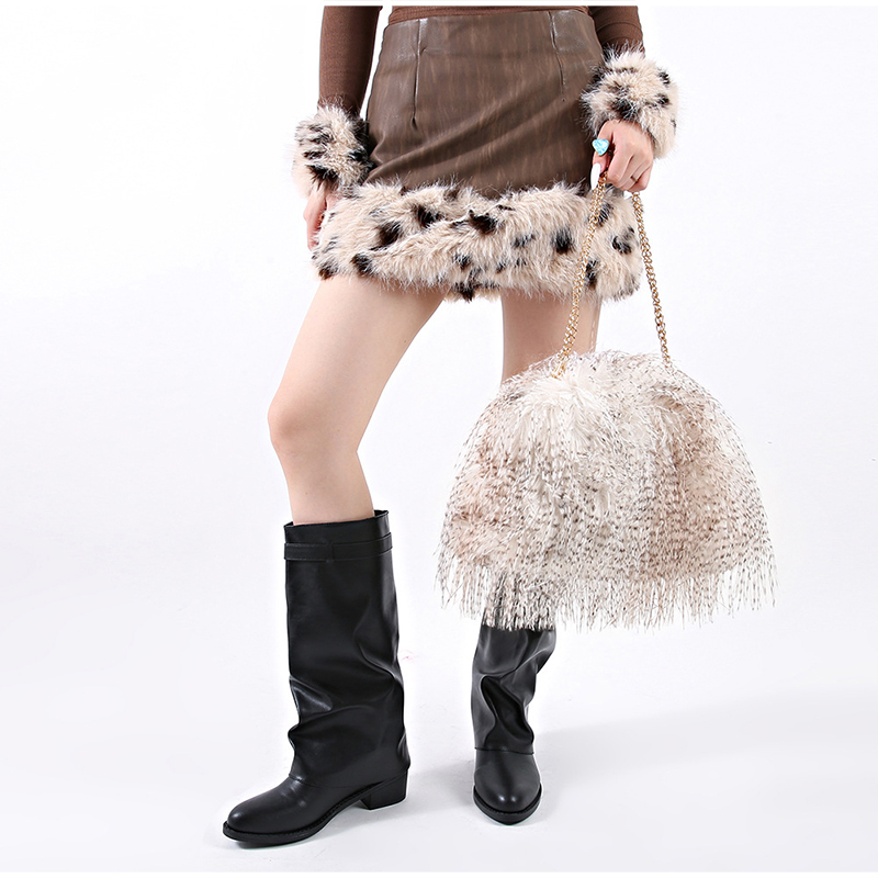 Sac à main en fausse fourrure  - Clutch Bag Evening avis et prix