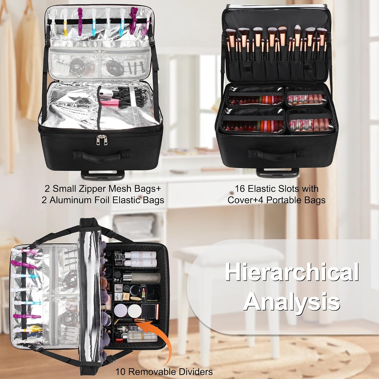 Valise de maquillage extra-lar - Women Bags For Travel avis et prix