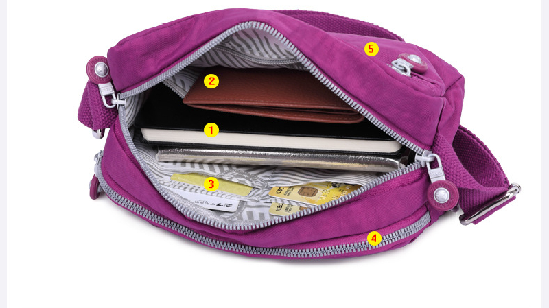 Sac messager en nylon léger po - Women Bags Grey avis et prix