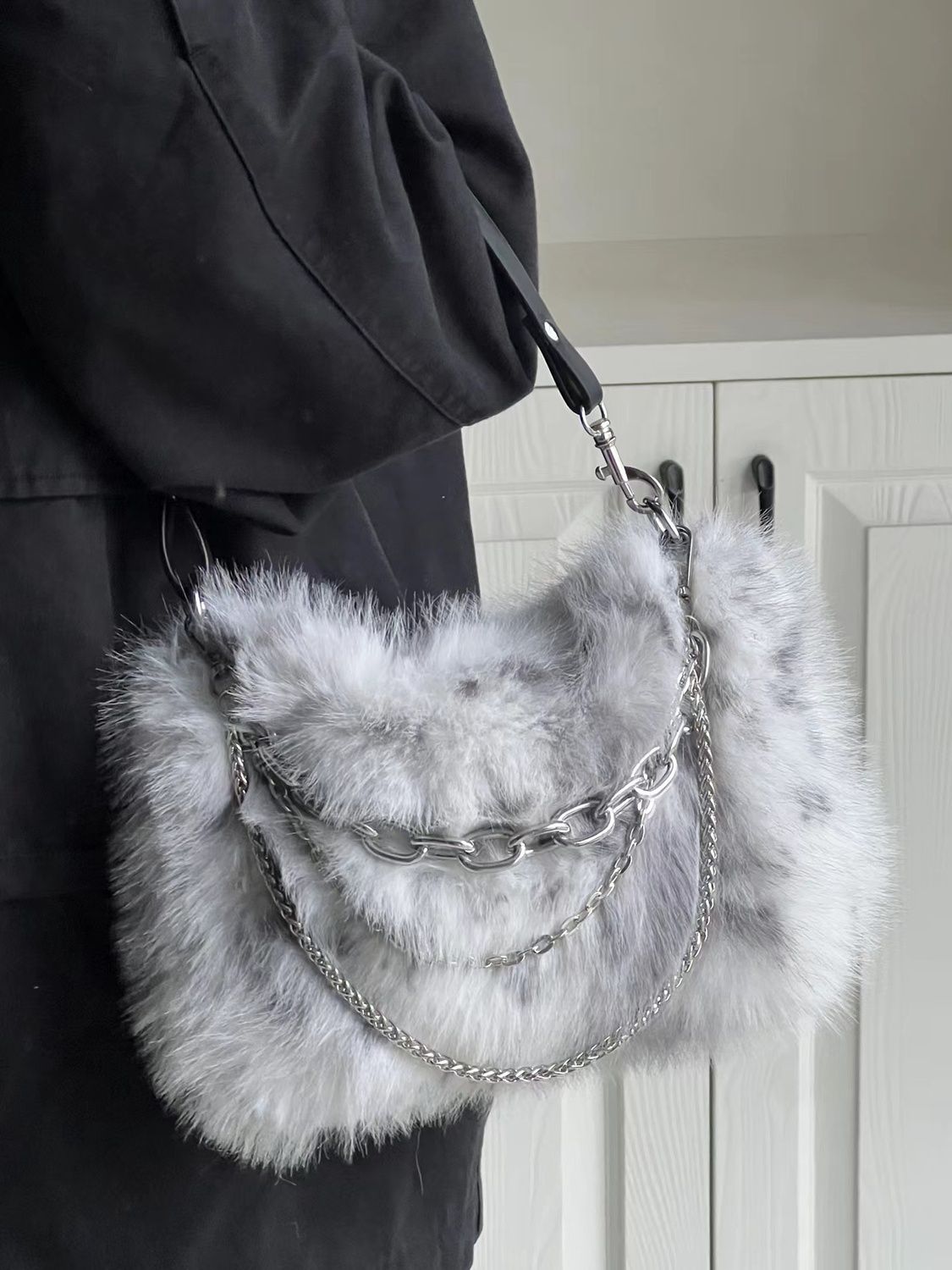 JIAERDI-Sac à Main Vintage Y2K - Women Bags Grey avis et prix