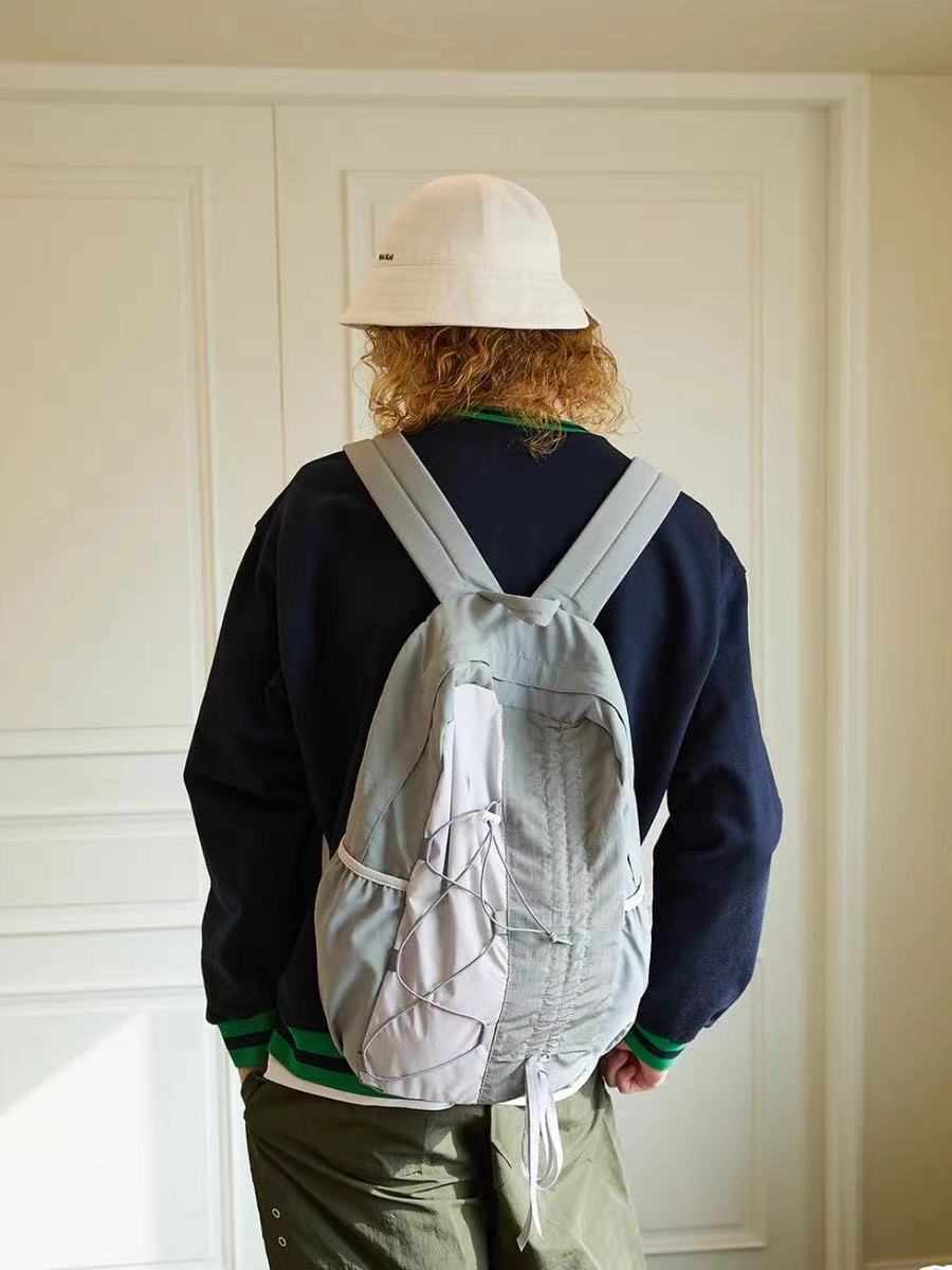 Sac à dos en Nylon Patchwork d - Women Bags Grey avis et prix